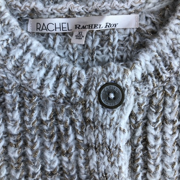 Rachel Rachel Roy high low button up knit cardigan - Picture 2 of 9